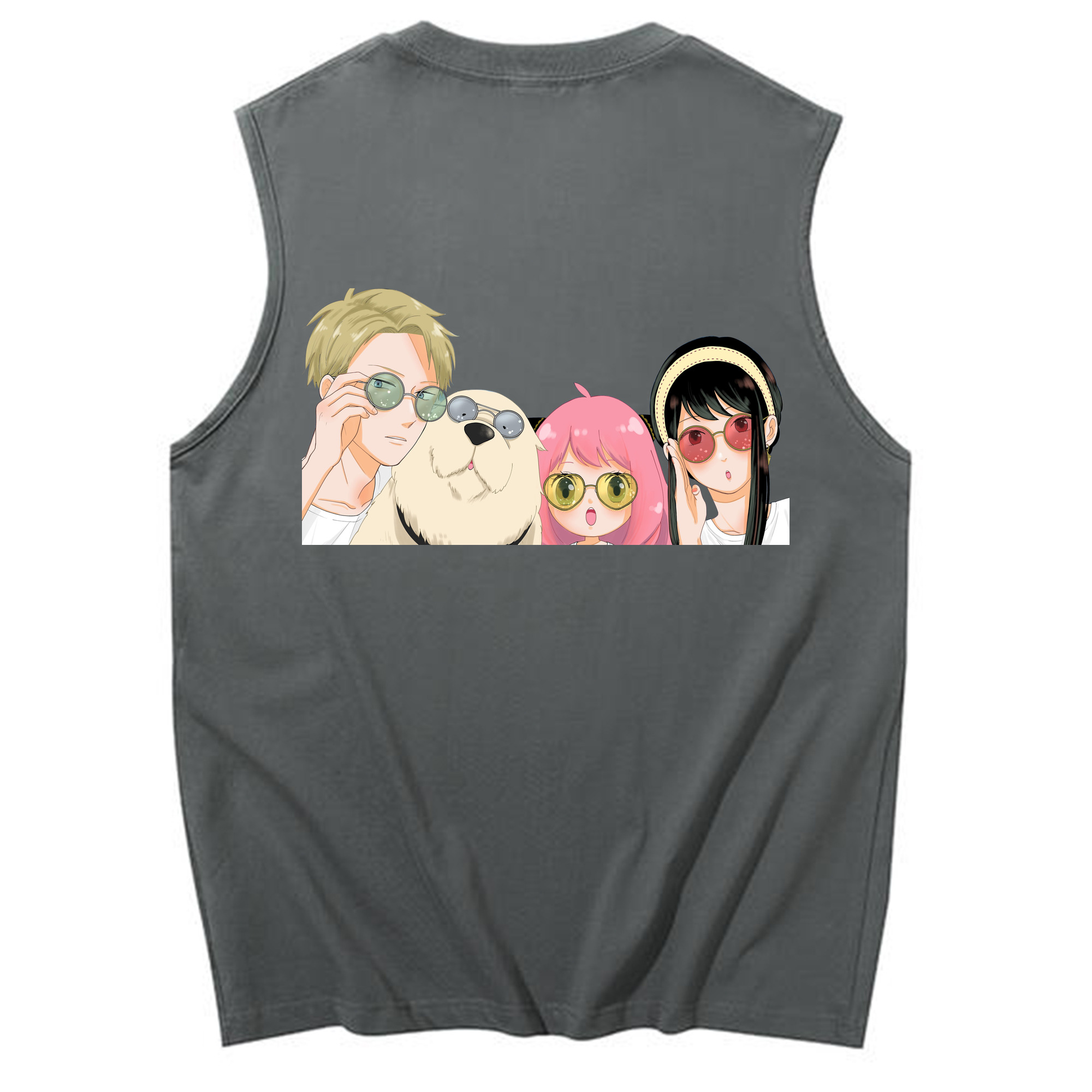 （画像用） SPY×FAMILY间谍家家酒 コットン100％タンクトップ（背面プリント）